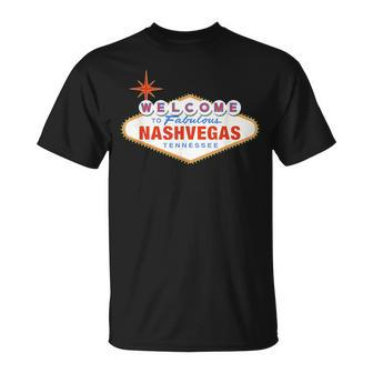 Welcome To Nashvegas Tennessee We Love Nashville T-Shirt | Mazezy