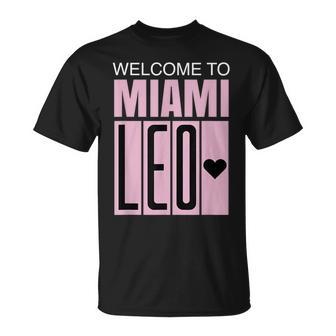 Welcome To Miami Leo 10 Goat Gifts For Goat Lovers Funny Gifts Unisex T-Shirt | Mazezy