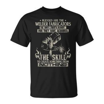 Welder Fabricators Welders Welding Backside T-Shirt | Mazezy UK