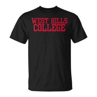 West Hills Vintage Arch College Coalinga T-Shirt | Mazezy
