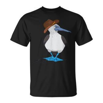 Western Blue Footed Booby Cowboy Blue Footed Booby Lover T-Shirt | Mazezy