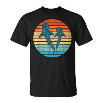 Whale Shark Vintage Sunset T-Shirt | Mazezy