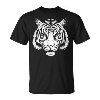 White Siberian Tiger Wildlife T-Shirt | Mazezy