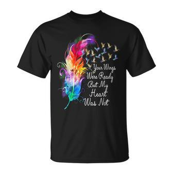 Your Wings Were Ready But My Heart Was Not Lgbt Vintage T-Shirt | Mazezy
