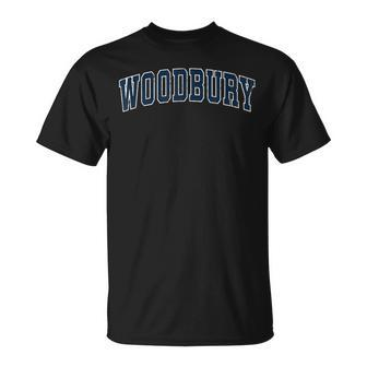 Woodbury Minnesota Mn Vintage Sports Navy T-Shirt | Mazezy