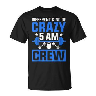 Workout Squad 5Am Crew Funny Gym Quote Unisex T-Shirt - Seseable