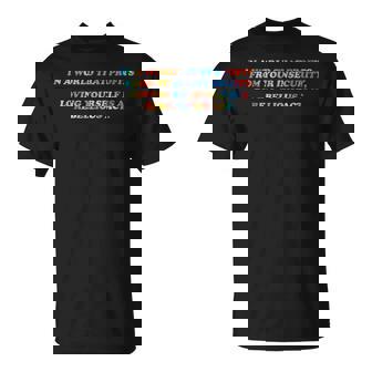 In A World That Profits From Your Insecurity Quote T-Shirt | Mazezy