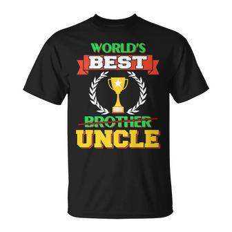 Worlds Best Uncle Uncle Funny Unisex T-Shirt | Mazezy