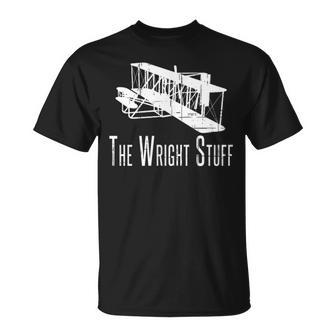 The Wright Stuff Wright Flyer General Aviation Pilot T-Shirt | Mazezy