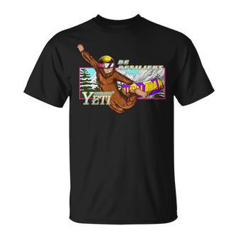 Yeti Snowskating T-Shirt | Mazezy