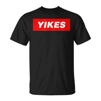Yikes Box Word Slang Rap Party Cloud Skater Meme T-Shirt | Mazezy