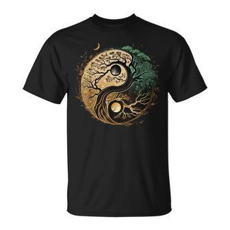 Yin Yang Bonsai On Spiritual Tree Of Life T-Shirt | Mazezy