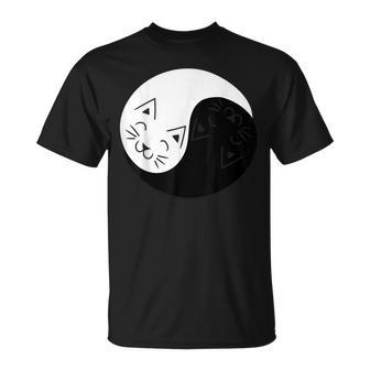Yin And Yang Cats Cat Animal S T-Shirt | Mazezy