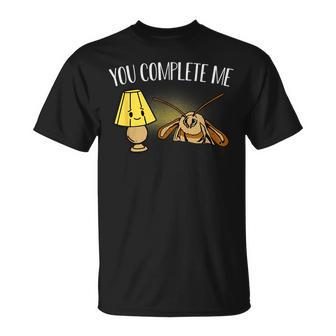 You Complete Me Moth Meme Mole Lamp Gift Meme Funny Gifts Unisex T-Shirt | Mazezy