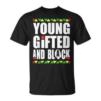 Young Gifted And Black History Month Junenth Boys Girls Unisex T-Shirt - Seseable
