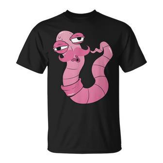Youre Worm With A Mustache Funny Meme For Men Women Unisex T-Shirt - Seseable