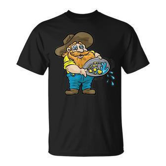 Yukon Goldminer Mining Miner Gold Nugget Pan T-shirt - Thegiftio UK