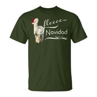 Alpaca Fleece Navidad Christmas T T-Shirt | Mazezy