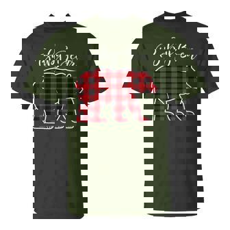 Baby Bear Pajama Red Buffalo Xmas Family Christmas T-Shirt - Thegiftio