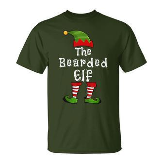 The Bearded Elf Matching Family Group Christmas Party Pajama T-Shirt - Monsterry