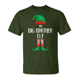 Big Brother Elf Christmas Party Matching Family Group Pajama T-Shirt - Monsterry UK
