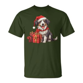 Catalan Sheepdog Christmas Cute Dog Puppy Lovers T-Shirt | Mazezy