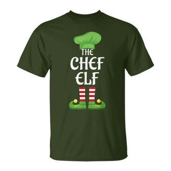 Chef Elf Family Matching Group Christmas T-Shirt - Seseable