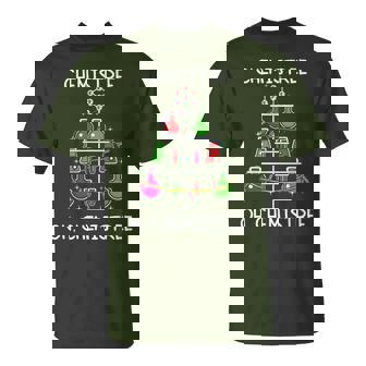 Chemistree Ugly Christmas Tree Sweater Chemistry Science Pun T-Shirt - Thegiftio