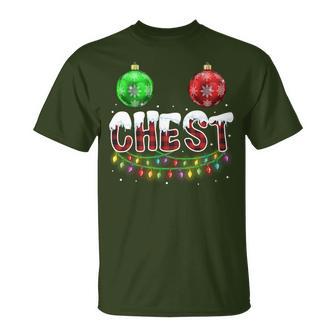 Chest Nuts Christmas Matching Couple Chestnuts T-Shirt - Monsterry UK