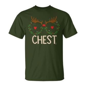 Chest Nuts Christmas Matching Couple Chestnuts T-Shirt - Seseable