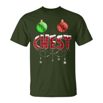 Chest Nuts Christmas T Matching Couple Chestnuts T-Shirt | Mazezy