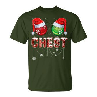 Chestnuts Matching Family Chest Nuts Christmas Couples T-Shirt | Mazezy