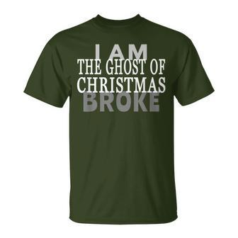 Christmas Carol Ghost Quote Broke T-Shirt | Mazezy