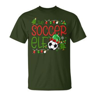 Christmas The Soccer Elf Boys Xmas T-Shirt | Mazezy