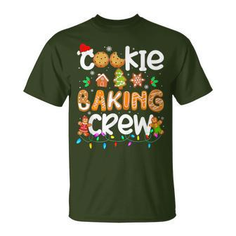 Cookie Baking Crew Family Christmas Gingerbread Team Pajamas T-Shirt | Mazezy