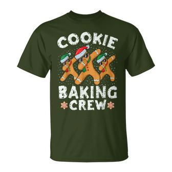 Cookie Baking Crew Gingerbread Christmas Costume Pajamas T-Shirt - Monsterry