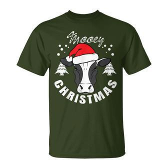 Cow Head Mooey Christmas Cow Lover T-Shirt | Mazezy