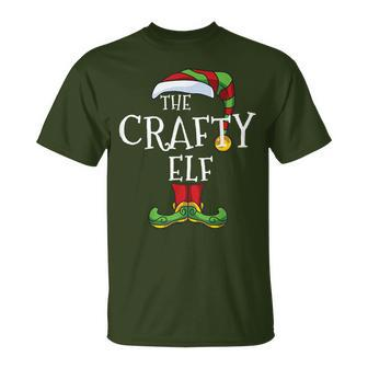 The Crafty Elf Family Matching Christmas Group Holiday T-Shirt | Mazezy