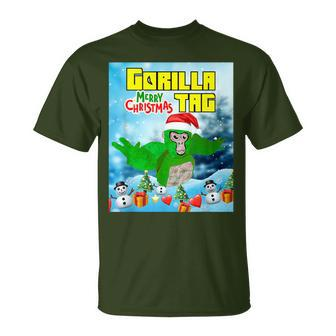 Cute Gorilla Tag Monke Vr Gamer Holidays Christmas Day T-Shirt | Mazezy DE