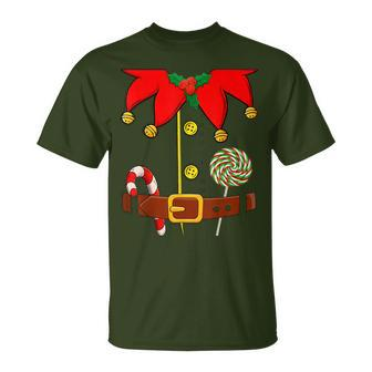 Elf Costume Elves Lover Family Matching Merry Christmas Pjs T-Shirt - Monsterry AU