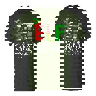 Elf Family Christmas Matching Pajamas Xmas Elf Squad T-Shirt | Seseable CA