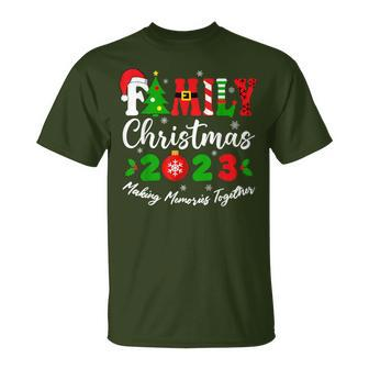Family Christmas 2023 Making Memories Together Xmas Holiday T-Shirt | Mazezy