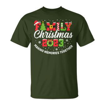 Family Christmas 2023 Matching Outfit Xmas Squad Santa Group T-Shirt | Mazezy
