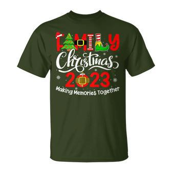 Family Christmas 2023 Matching Outfits Team Santa Elf Squad T-Shirt | Mazezy