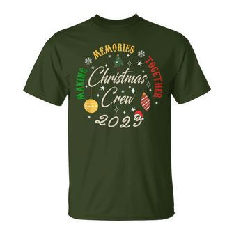 Family Christmas Crew 2023 Making Memories Together Holiday T-Shirt | Mazezy