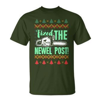 Fixed The Newel Post For A Christmas Party T-Shirt - Monsterry DE