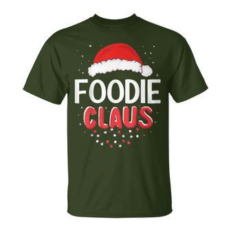 Foodie Santa Claus Christmas Matching Costume T-Shirt - Monsterry