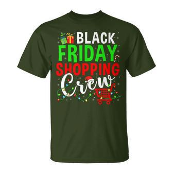 Friday Shopping Crew Christmas Lights Black Shopping Family T-Shirt - Monsterry AU