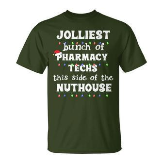 Christmas Matching Group Work Pharmacy Technician T-Shirt | Mazezy
