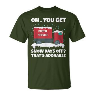 Postal Worker Christmas Joke Mailman T-Shirt - Thegiftio UK